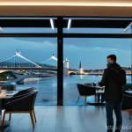 Home 4 북마케도니아에서 신용카드 사용 가능 여부 - **Prompt:** A dynamic, wide shot capturing a traveler (wearing stylish, casual travel attire like a ...