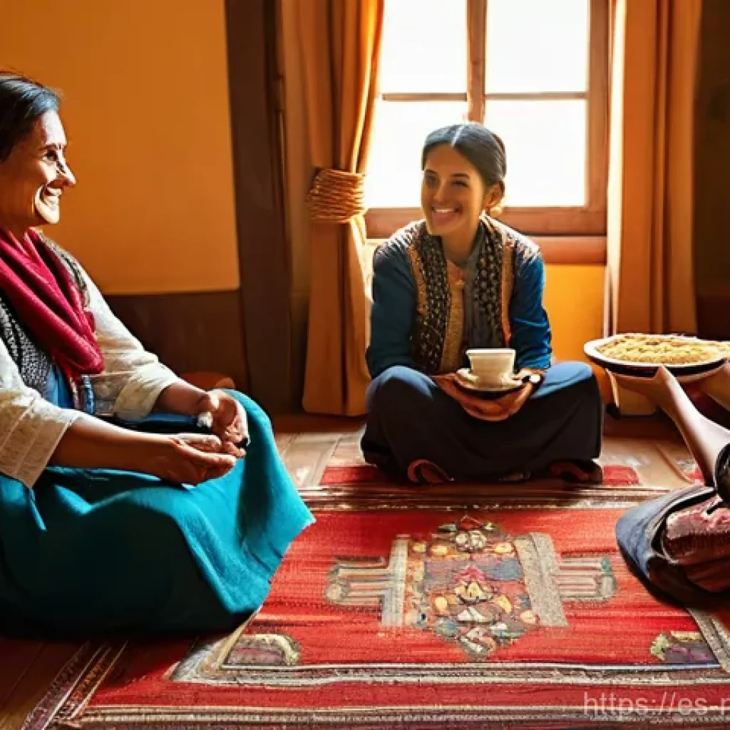 북마케도니아 여행 주의사항 - **Prompt 1: Macedonian Hospitality in a Traditional Home**
"A cozy indoor scene depicting warm M...