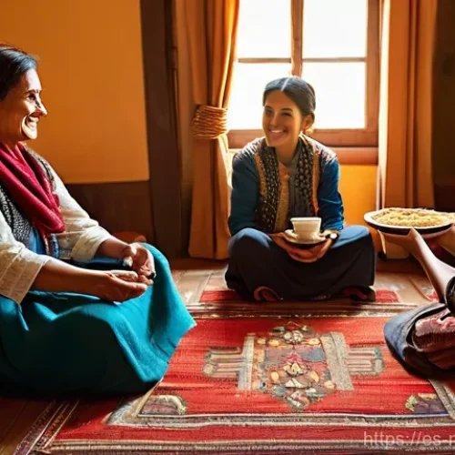 Home 15 북마케도니아 여행 주의사항 - **Prompt 1: Macedonian Hospitality in a Traditional Home**
"A cozy indoor scene depicting warm M...